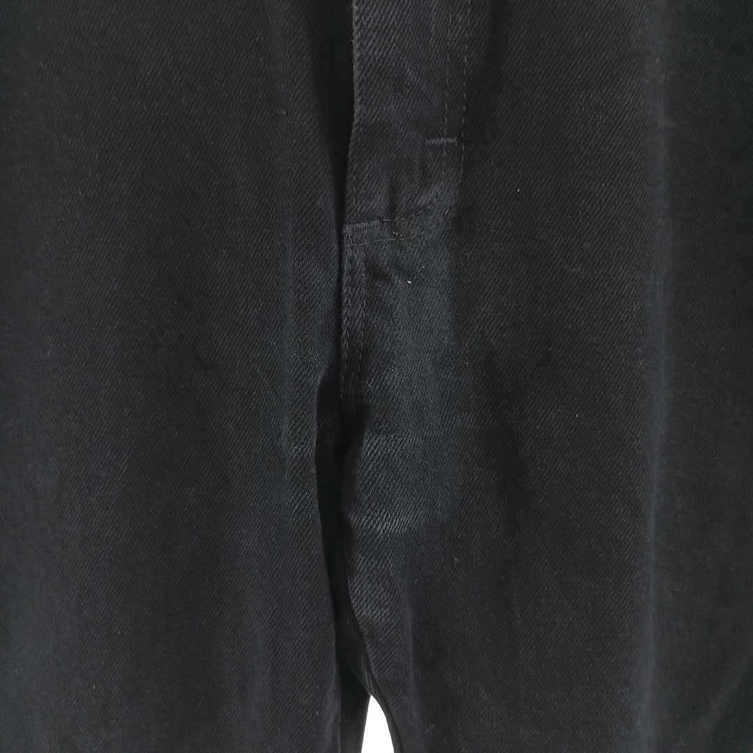 Rustler Black Denim Straight Denim Pants for Men, W33 equivalent cotton black type Vintage Second Hand