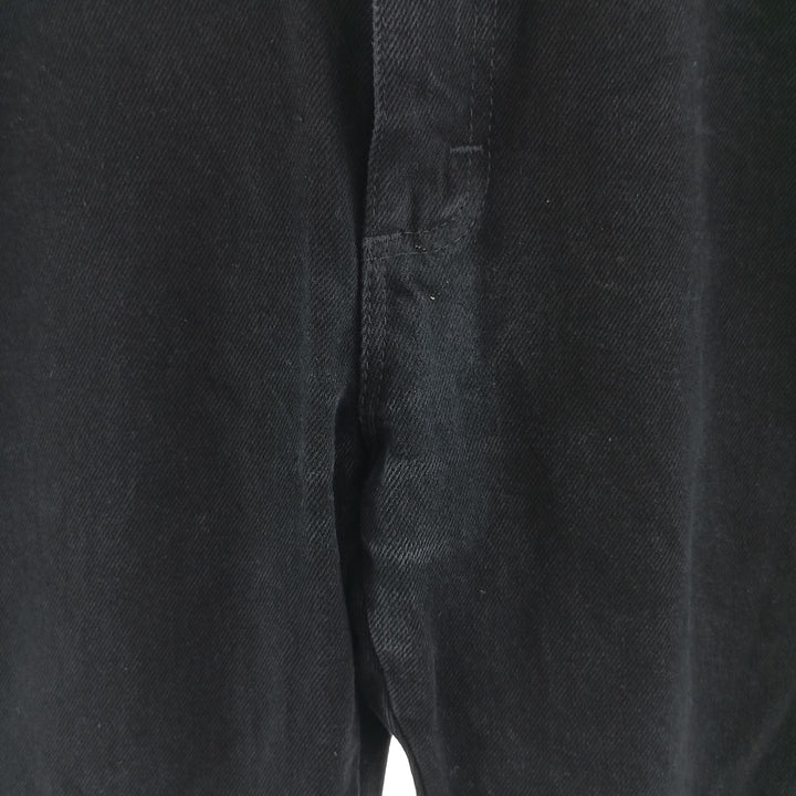Rustler Black Denim Straight Denim Pants for Men, W33 equivalent cotton black type Vintage Second Hand