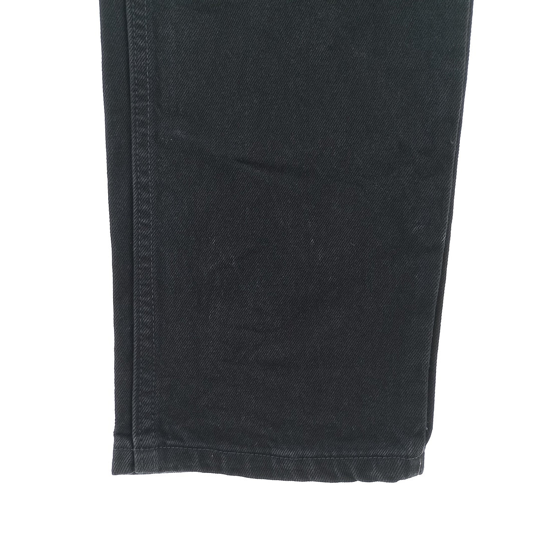 Rustler Black Denim Straight Denim Pants for Men, W33 equivalent cotton black type Vintage Second Hand