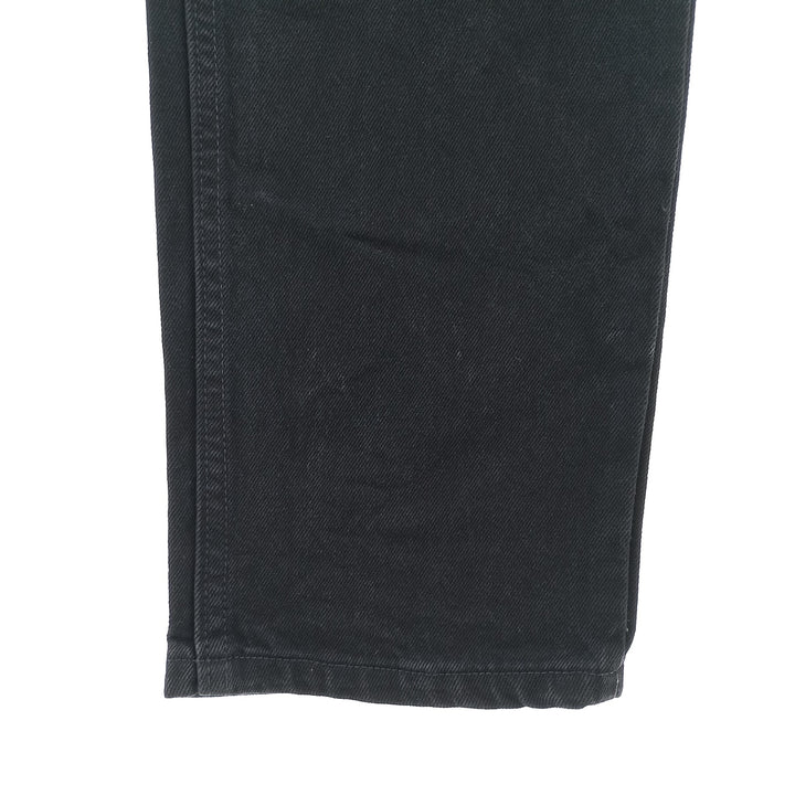 Rustler Black Denim Straight Denim Pants for Men, W33 equivalent cotton black type Vintage Second Hand