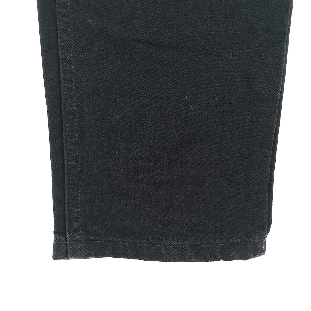 Rustler Black Denim Straight Denim Pants for Men, W33 equivalent cotton black type Vintage Second Hand