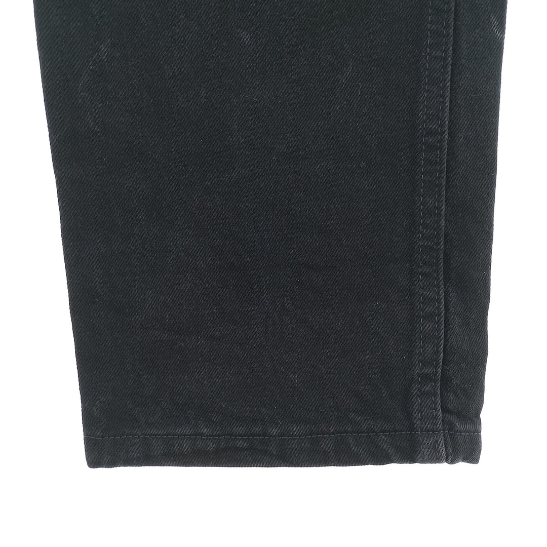 Rustler Black Denim Straight Denim Pants for Men, W33 equivalent cotton black type Vintage Second Hand