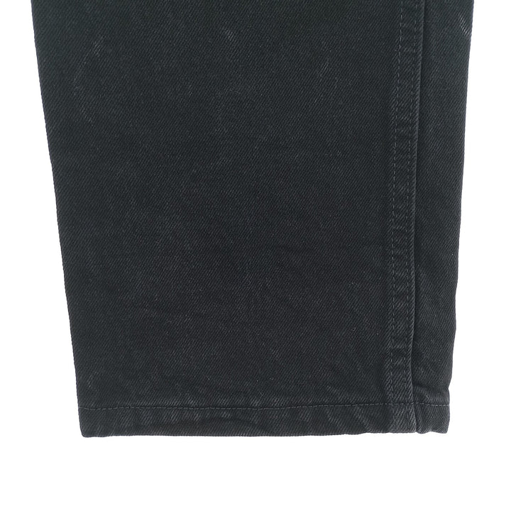 Rustler Black Denim Straight Denim Pants for Men, W33 equivalent cotton black type Vintage Second Hand