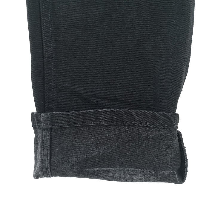 Rustler Black Denim Straight Denim Pants for Men, W33 equivalent cotton black type Vintage Second Hand