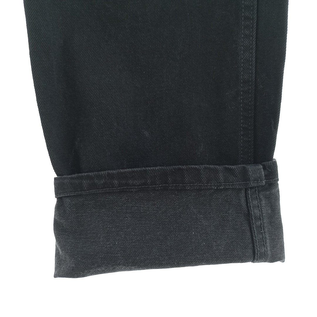 Rustler Black Denim Straight Denim Pants for Men, W33 equivalent cotton black type Vintage Second Hand