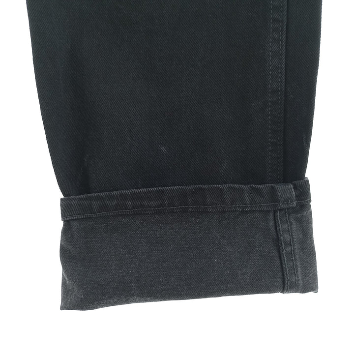 Rustler Black Denim Straight Denim Pants for Men, W33 equivalent cotton black type Vintage Second Hand