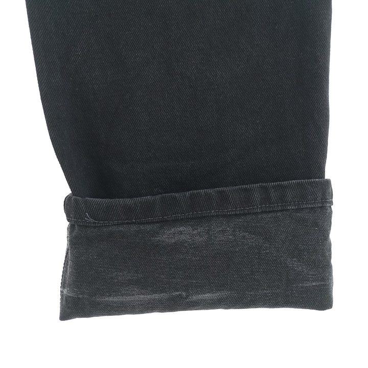 Rustler Black Denim Straight Denim Pants for Men, W33 equivalent cotton black type Vintage Second Hand