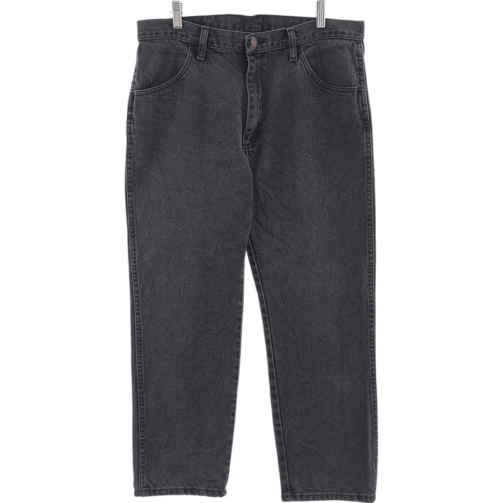 Rustler Black Denim Straight Denim Pants for Men, W36 cotton black type Vintage Second Hand