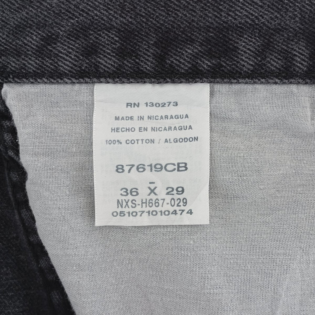 Rustler Black Denim Straight Denim Pants for Men, W36 cotton black type Vintage Second Hand