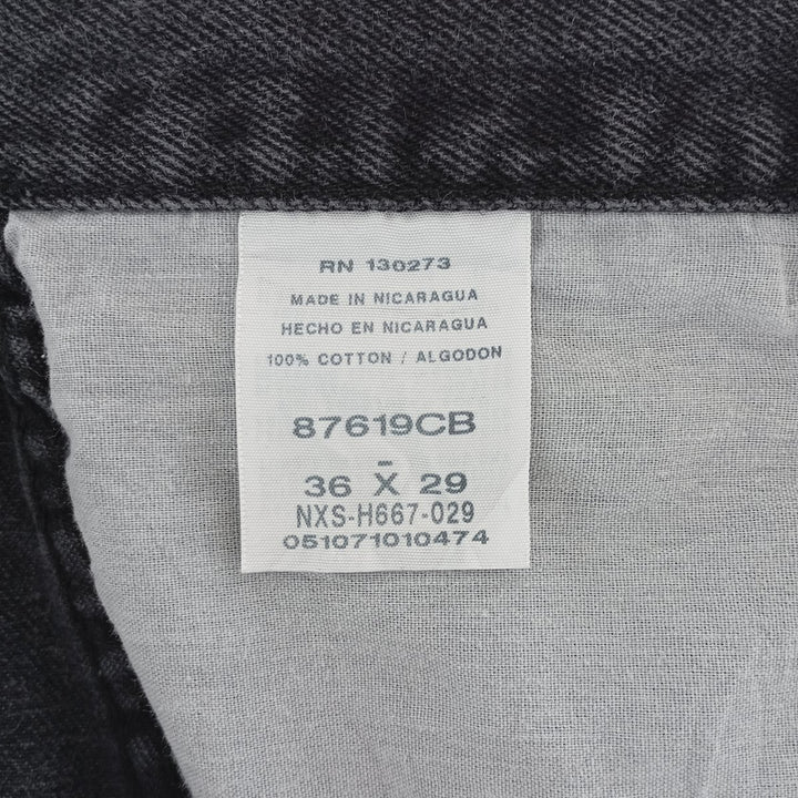Rustler Black Denim Straight Denim Pants for Men, W36 cotton black type Vintage Second Hand