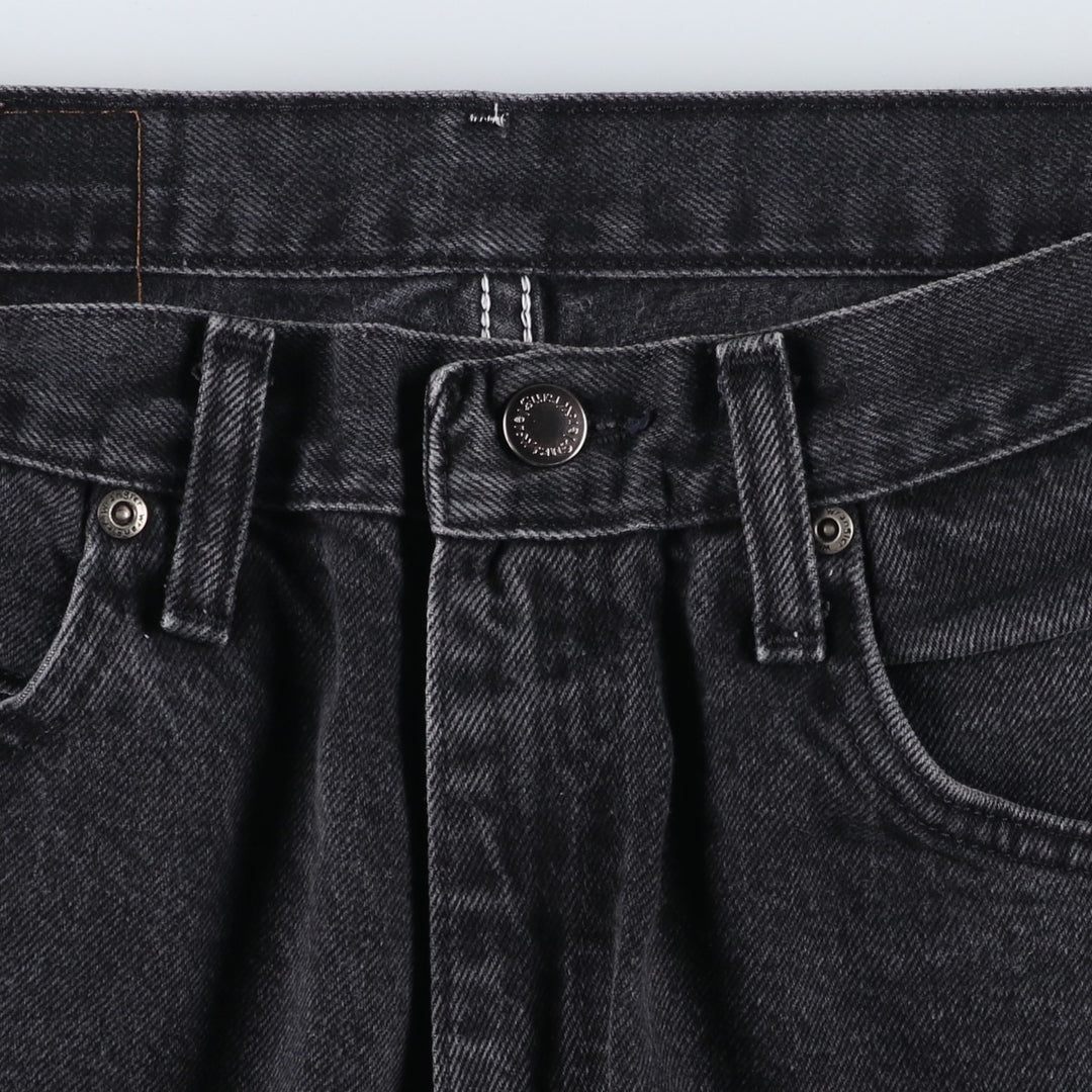 Wrangler Men's Black Denim Tapered Denim Pants, Size W30 unclear black type Vintage Second Hand