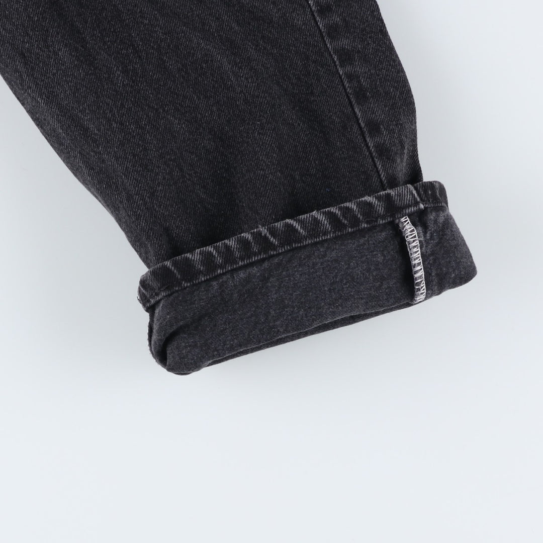 Wrangler Men's Black Denim Tapered Denim Pants, Size W30 unclear black type Vintage Second Hand