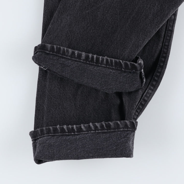 Wrangler Men's Black Denim Tapered Denim Pants, Size W30 unclear black type Vintage Second Hand