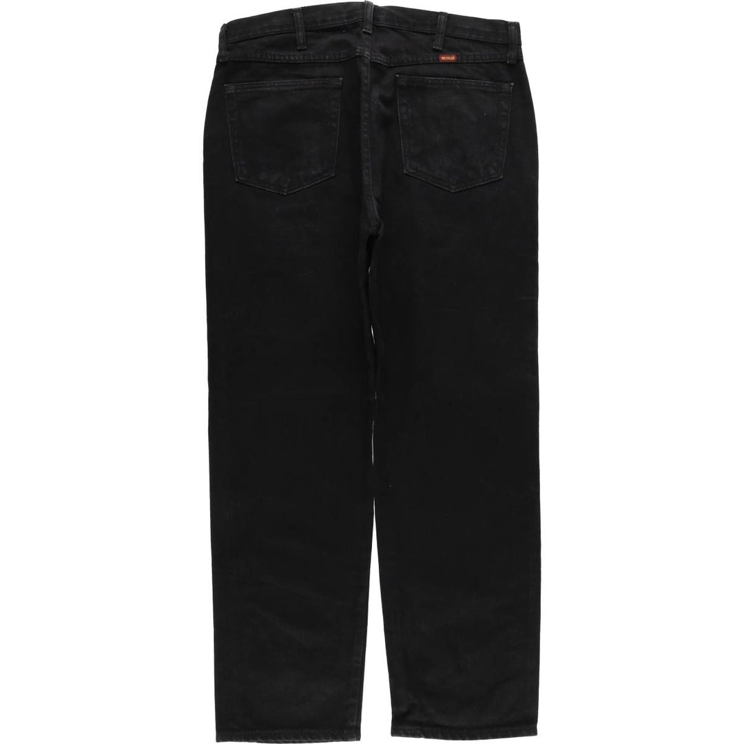 Rustler Black Denim Straight Denim Pants for Men, W36 cotton black type Vintage Second Hand