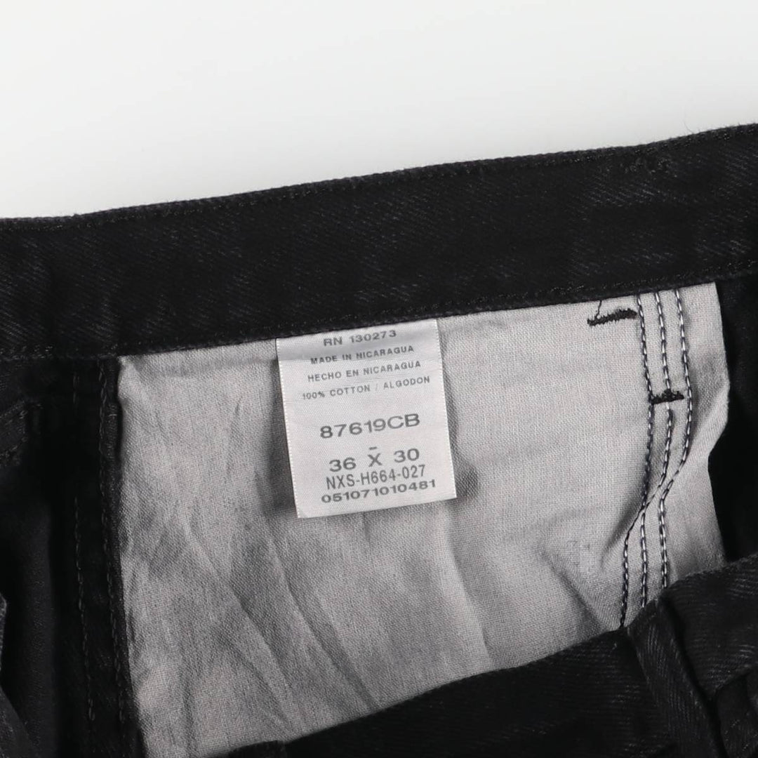 Rustler Black Denim Straight Denim Pants for Men, W36 cotton black type Vintage Second Hand