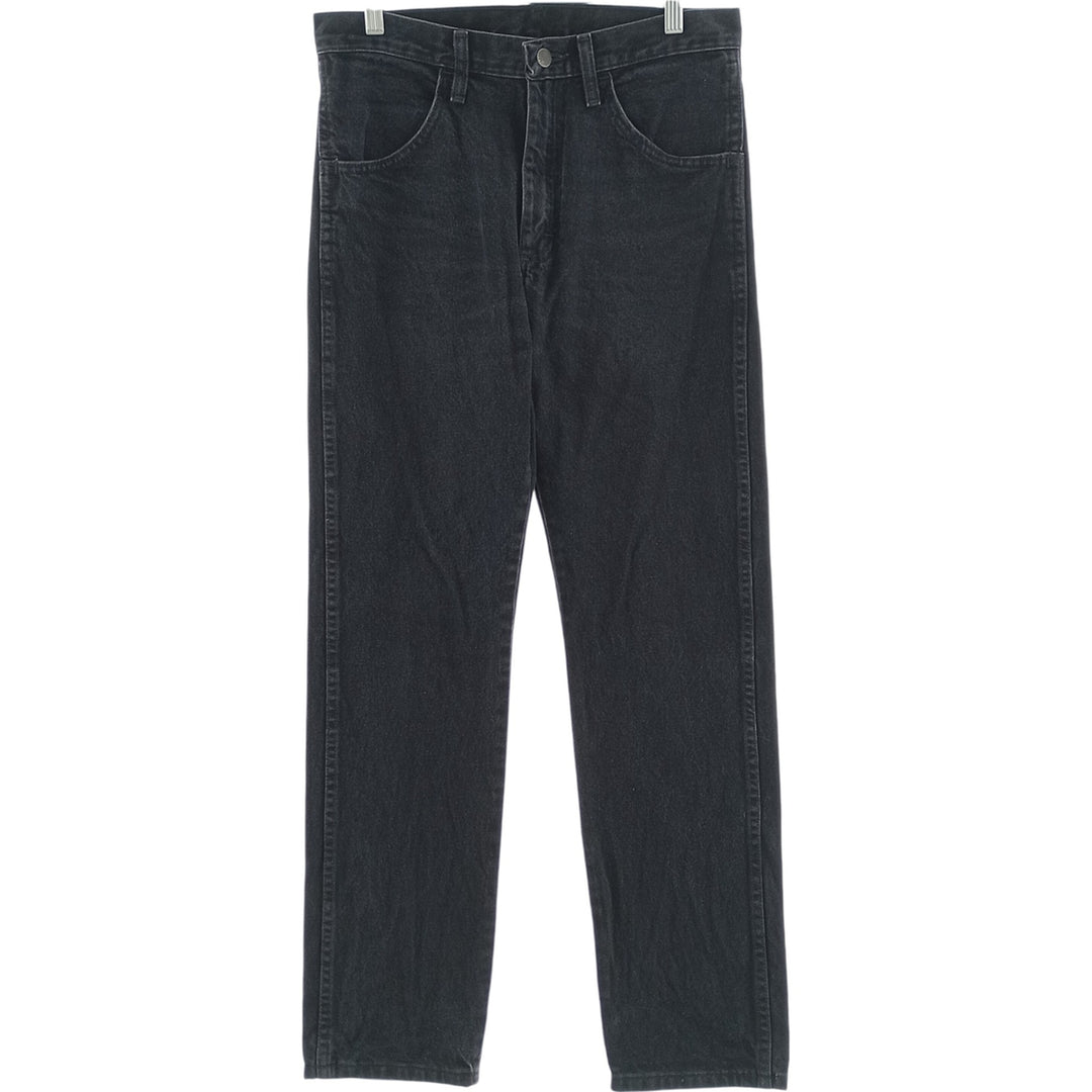 Rustler Black Denim Straight Denim Pants for Men, W30 equivalent cotton black type Vintage Second Hand