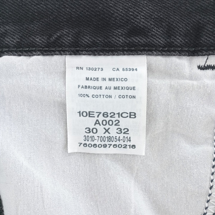 Rustler Black Denim Straight Denim Pants for Men, W30 equivalent cotton black type Vintage Second Hand