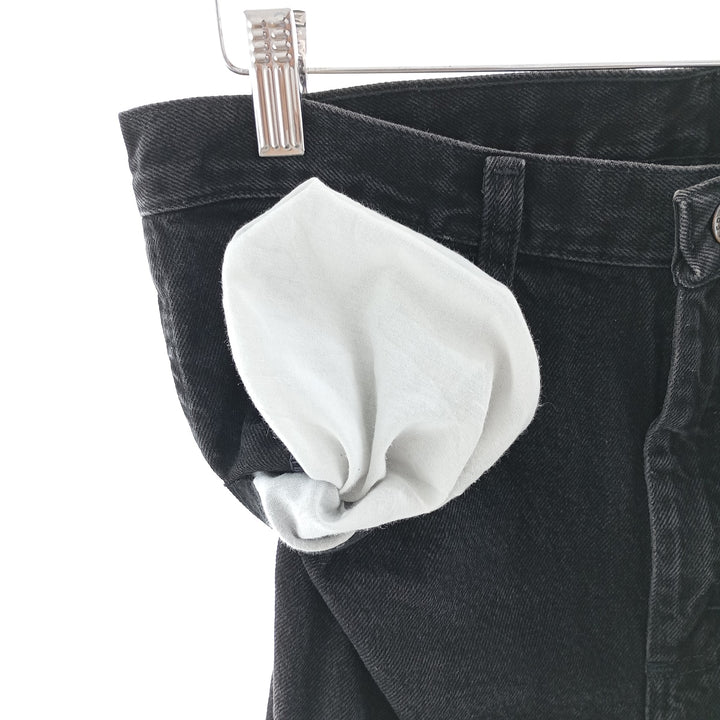 Rustler Black Denim Straight Denim Pants for Men, W30 equivalent cotton black type Vintage Second Hand