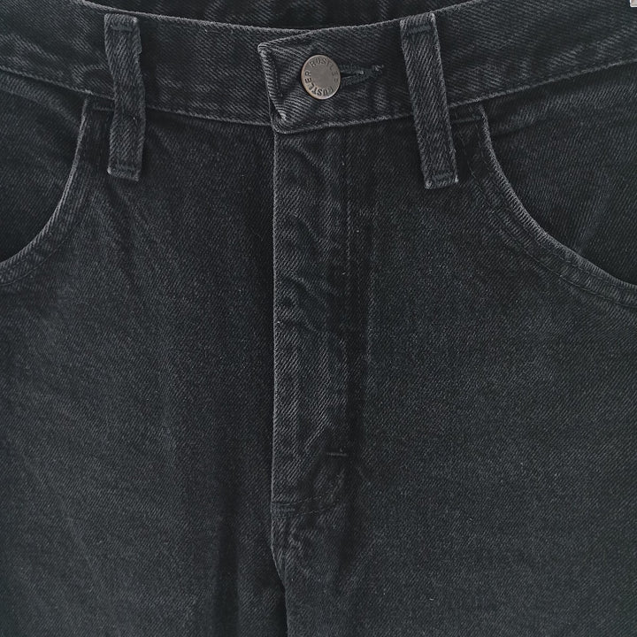Rustler Black Denim Straight Denim Pants for Men, W30 equivalent cotton black type Vintage Second Hand