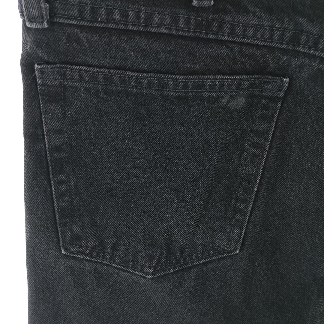 Rustler Black Denim Straight Denim Pants for Men, W34 equivalent cotton black type Vintage Second Hand