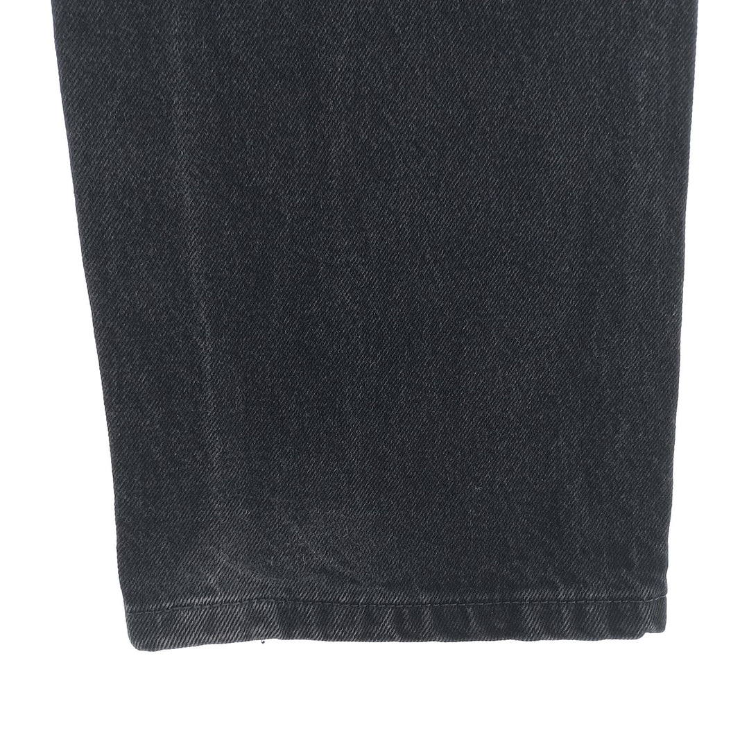 Rustler Black Denim Straight Denim Pants for Men, W34 equivalent cotton black type Vintage Second Hand