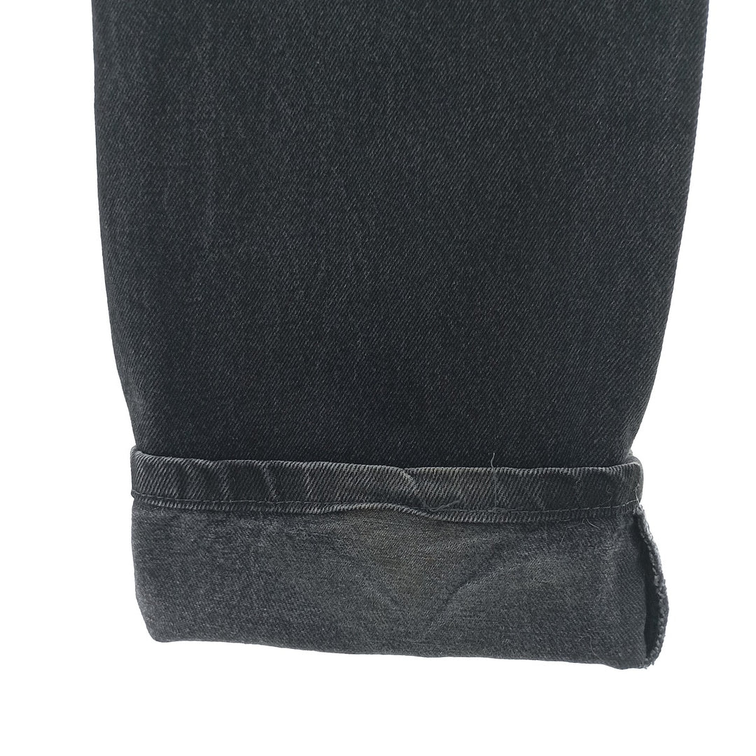 Rustler Black Denim Straight Denim Pants for Men, W34 equivalent cotton black type Vintage Second Hand