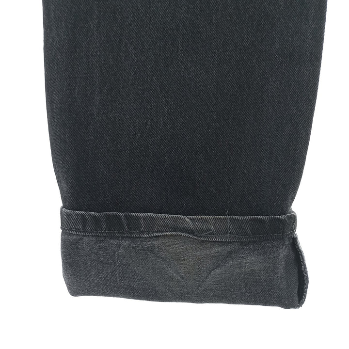 Rustler Black Denim Straight Denim Pants for Men, W34 equivalent cotton black type Vintage Second Hand