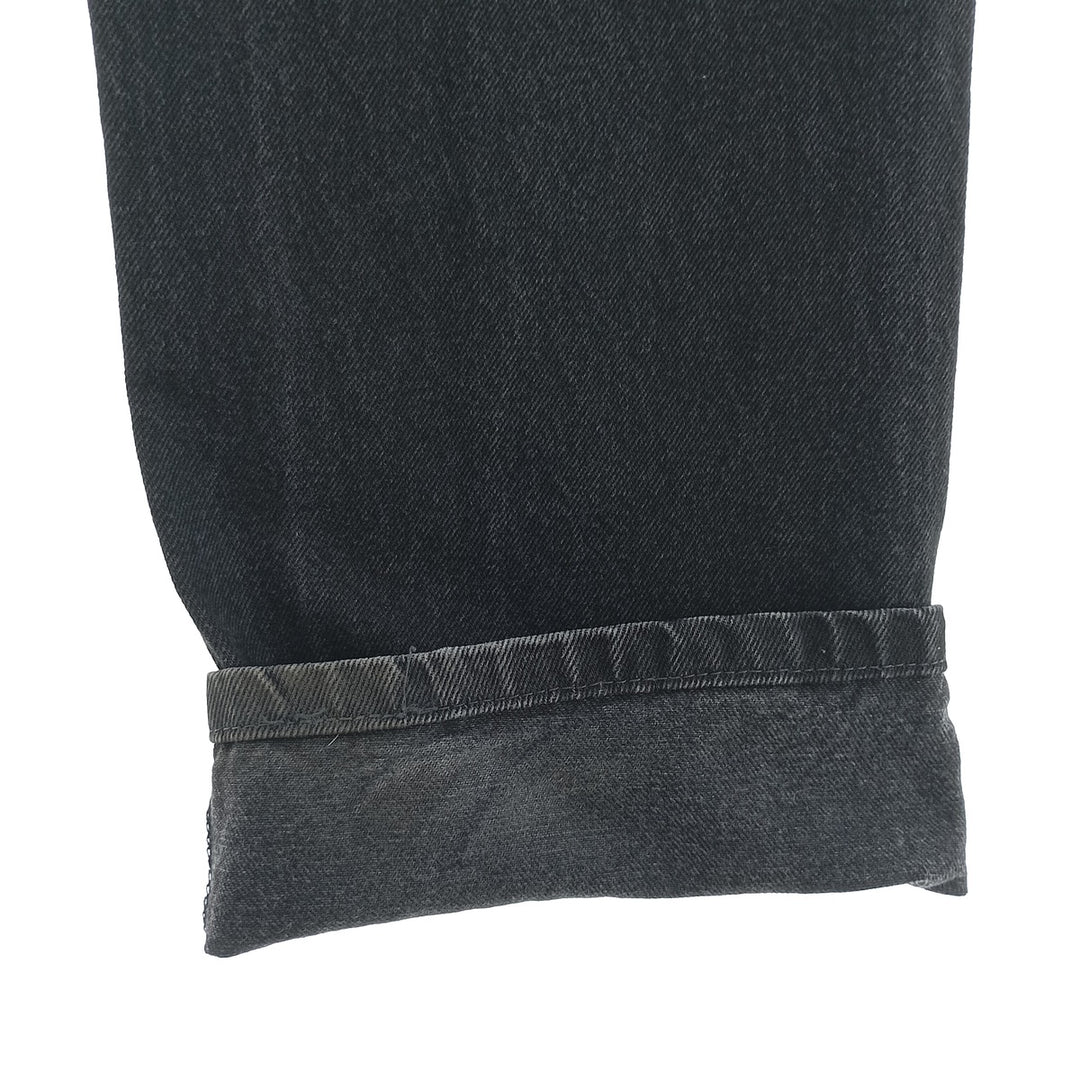 Rustler Black Denim Straight Denim Pants for Men, W34 equivalent cotton black type Vintage Second Hand