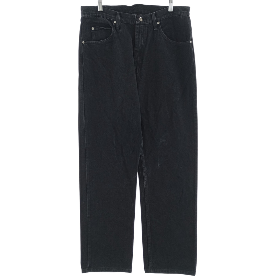2000'S Wrangler Relaxed Fit Black Denim Straight Leg Denim Pants, Men's Size 34 cotton black type Vintage Second Hand