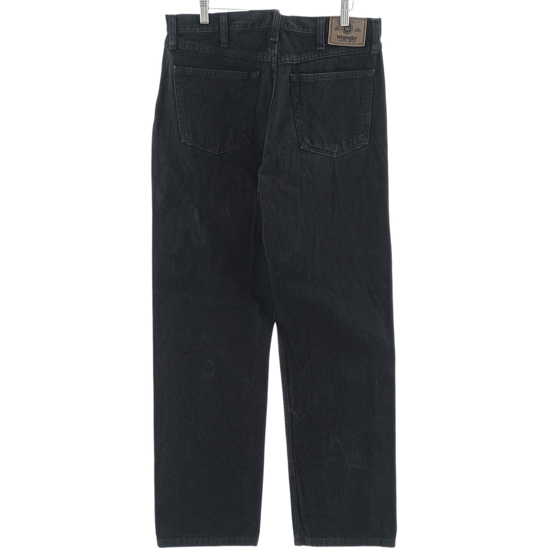 2000'S Wrangler Relaxed Fit Black Denim Straight Leg Denim Pants, Men's Size 34 cotton black type Vintage Second Hand