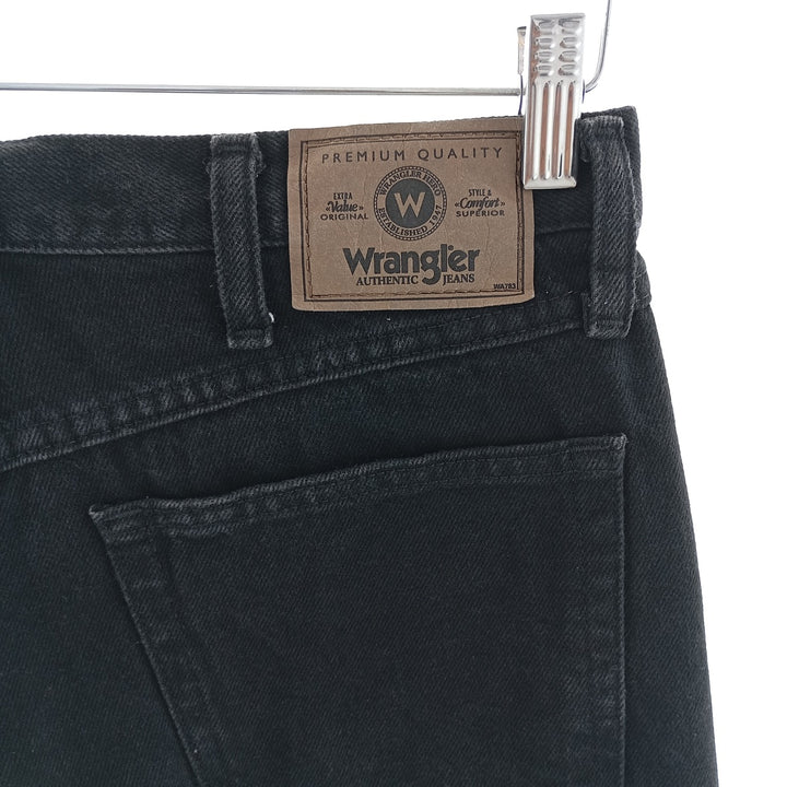 2000'S Wrangler Relaxed Fit Black Denim Straight Leg Denim Pants, Men's Size 34 cotton black type Vintage Second Hand