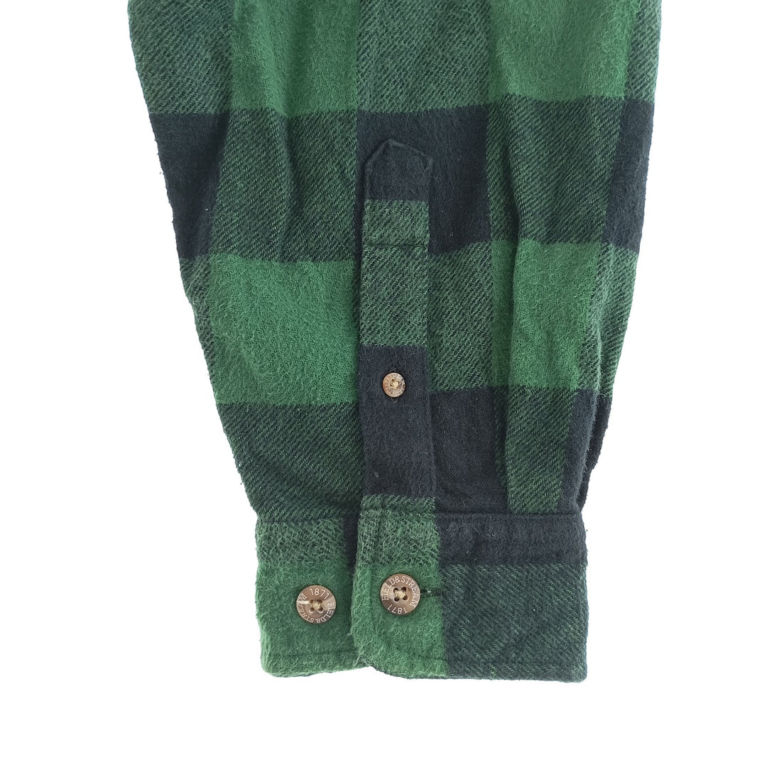 Field and Stream Buffalo Check Long Sleeve Flannel Check Shirt, Men's XL unclear green type Vintage Second Hand