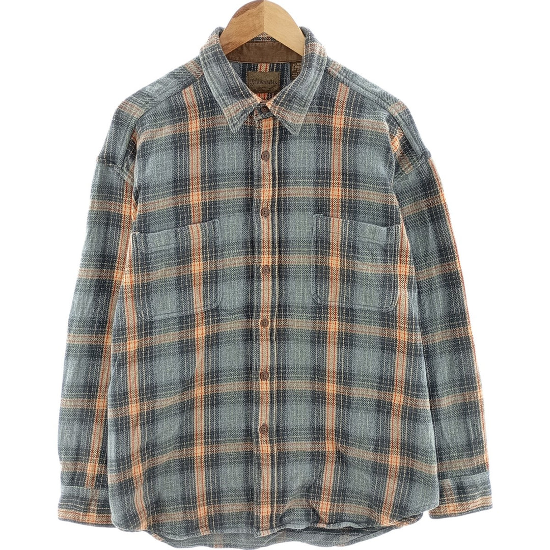 90s~00'S St. John's Bay Long Sleeve Flannel Check Shirt Men's XL Vintage /eaa417103