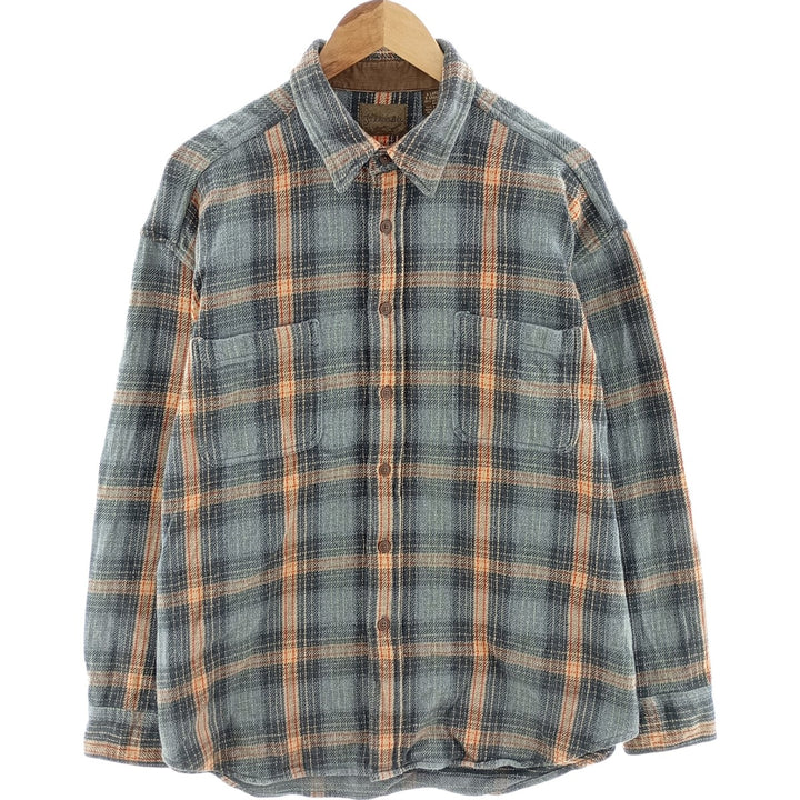 90s~00'S St. John's Bay Long Sleeve Flannel Check Shirt Men's XL Vintage /eaa417103