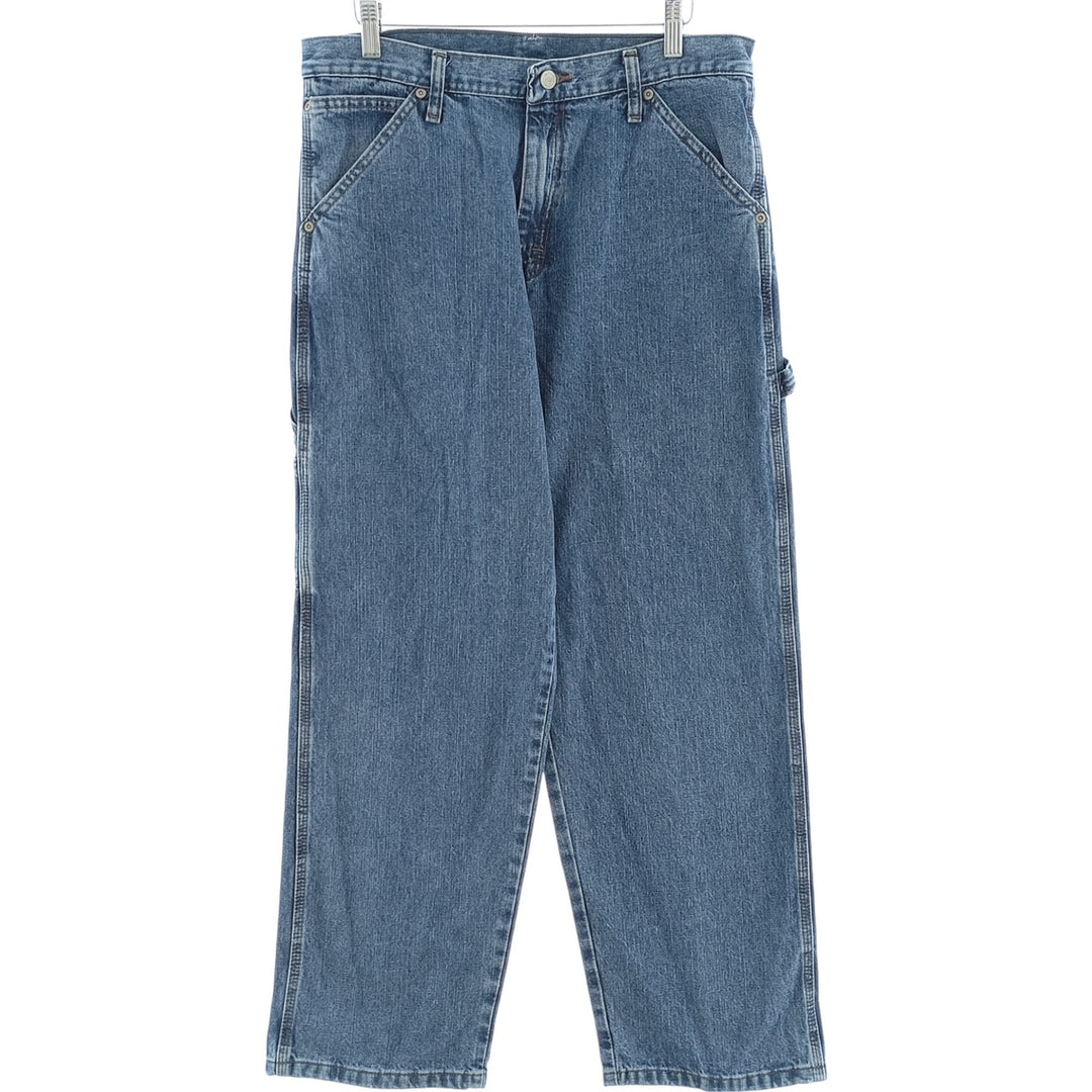 00'S Wrangler CARPENTER denim painter pants for men, equivalent to W33 cotton blue type Vintage Second Hand