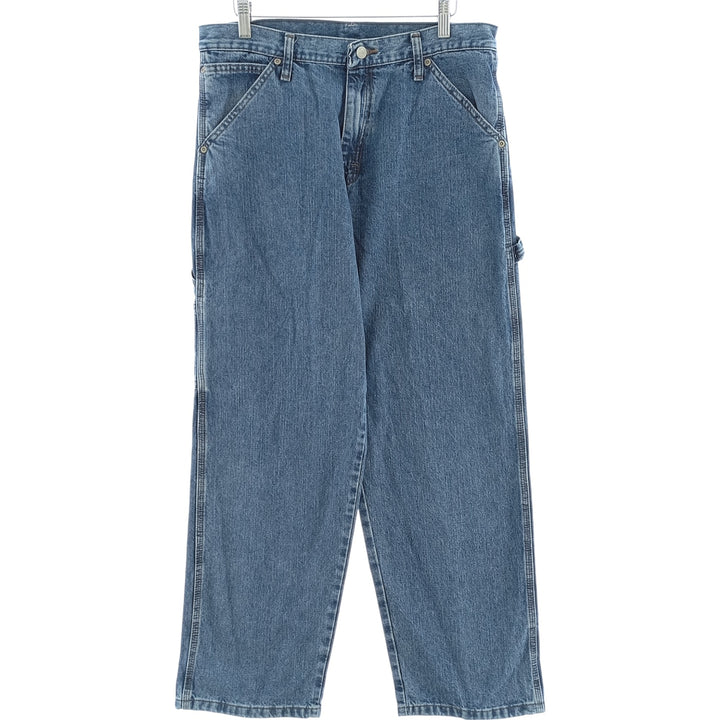 00'S Wrangler CARPENTER denim painter pants for men, equivalent to W33 cotton blue type Vintage Second Hand