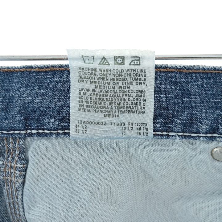 00'S Wrangler CARPENTER denim painter pants for men, equivalent to W33 cotton blue type Vintage Second Hand