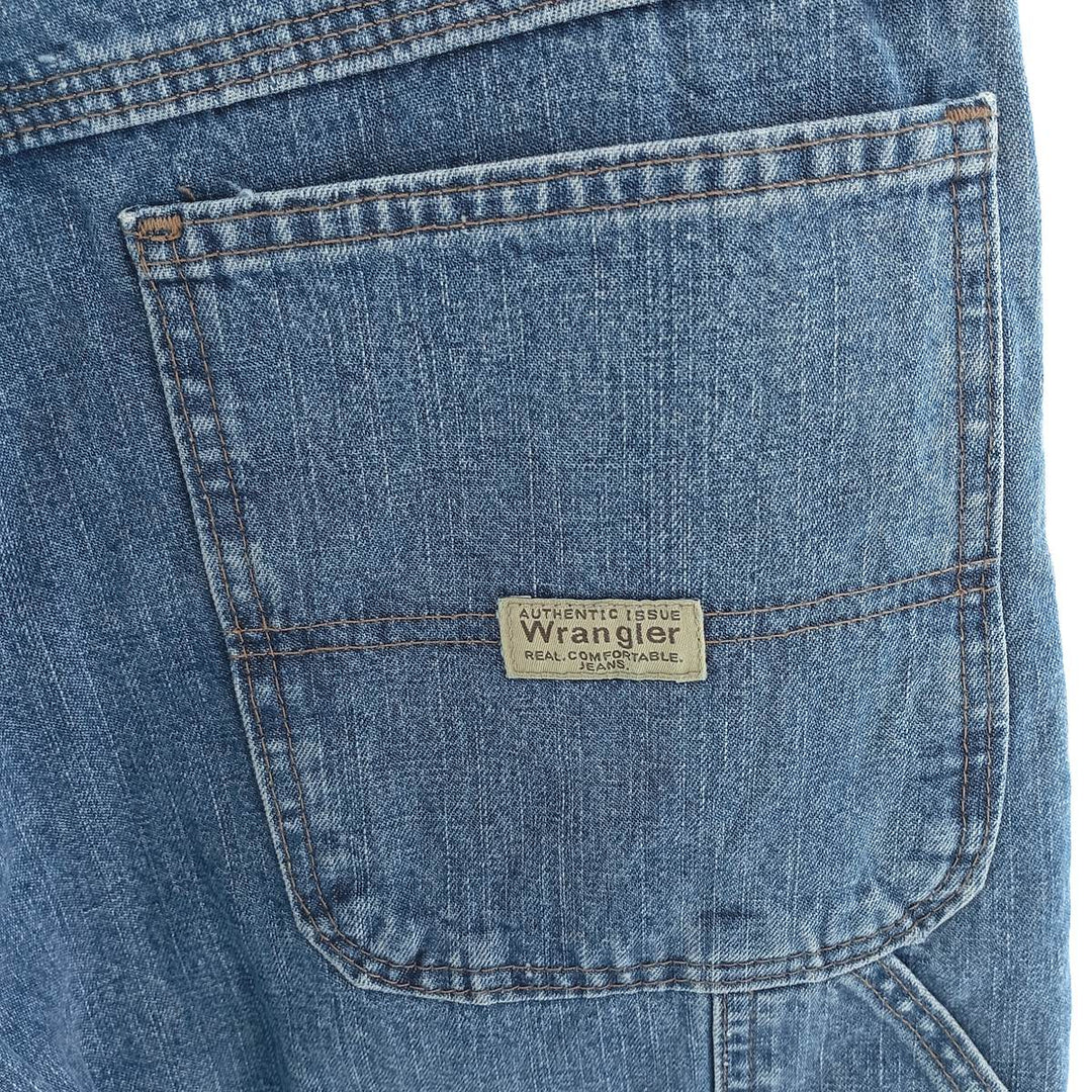 00'S Wrangler CARPENTER denim painter pants for men, equivalent to W33 cotton blue type Vintage Second Hand