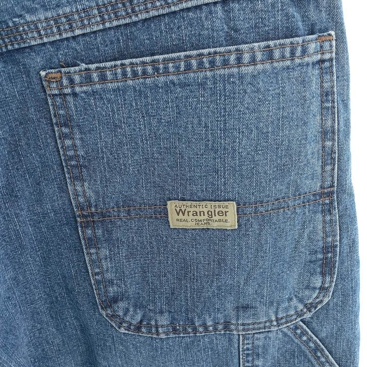 00'S Wrangler CARPENTER denim painter pants for men, equivalent to W33 cotton blue type Vintage Second Hand