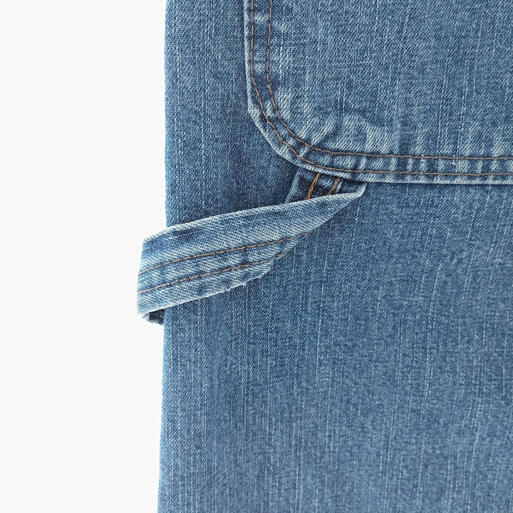 00'S Wrangler CARPENTER denim painter pants for men, equivalent to W33 cotton blue type Vintage Second Hand
