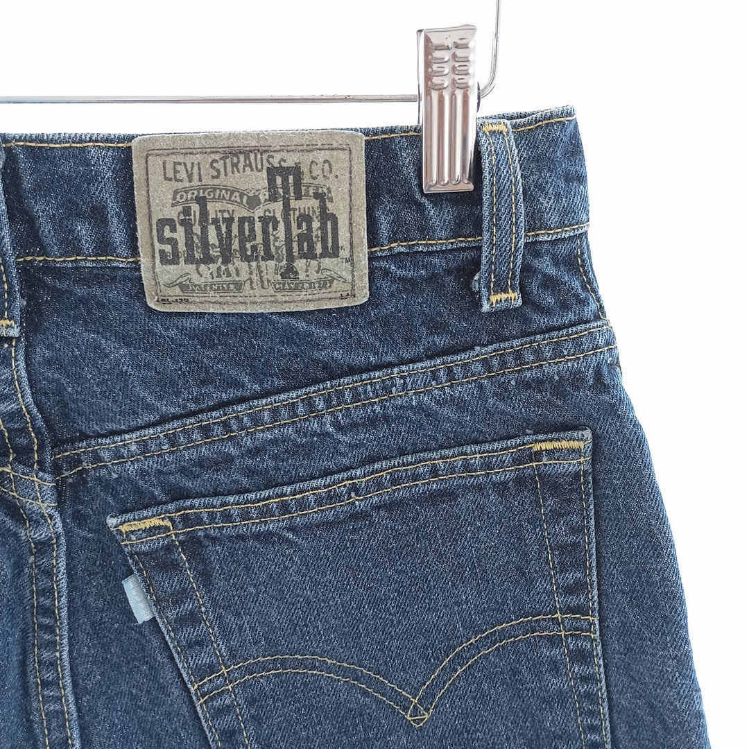 90'S Levi's SILVER TAB Silver Tab Straight Denim Pants Made in USA Women's L (w29) Vintage cotton blue type Vintage Second Hand