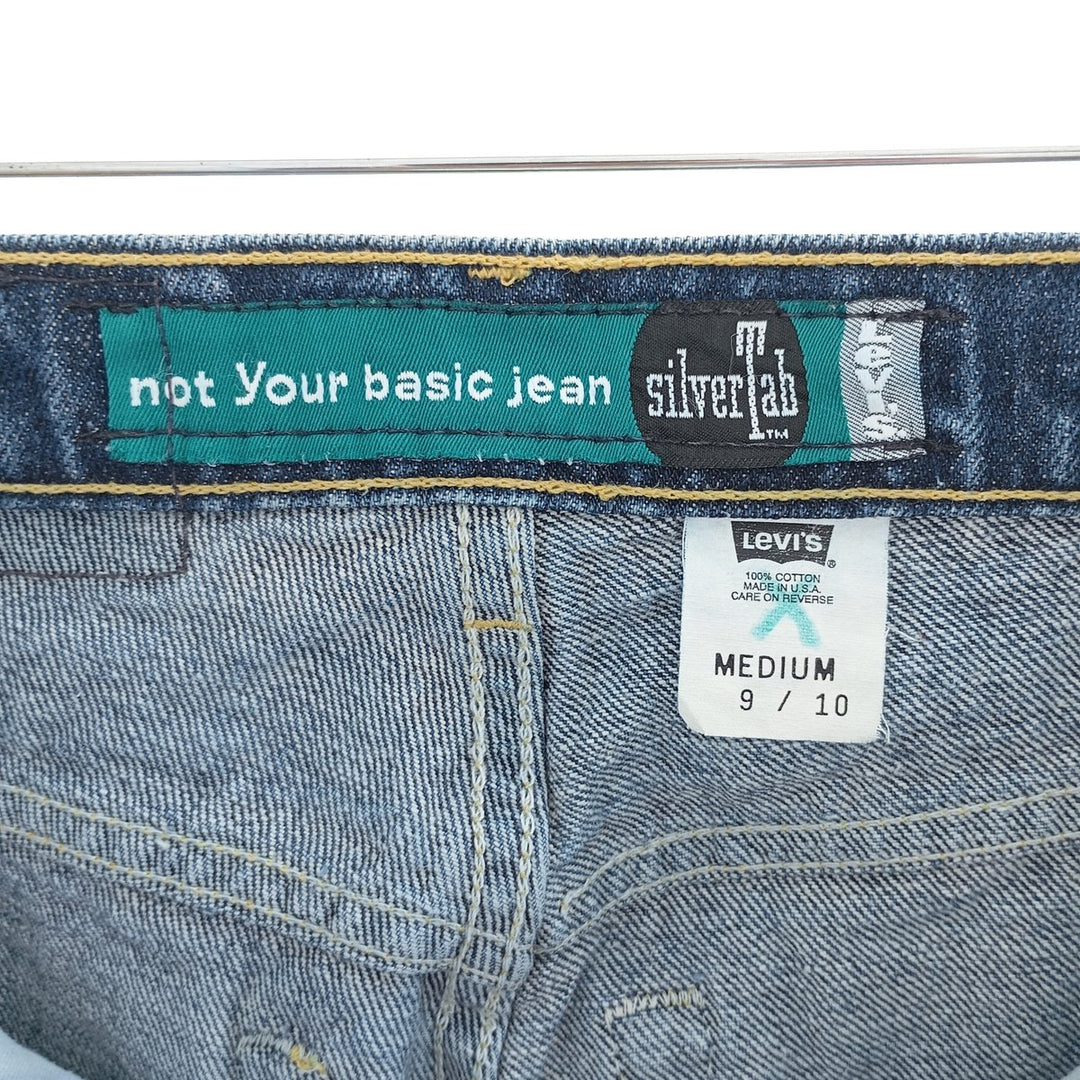 90'S Levi's SILVER TAB Silver Tab Straight Denim Pants Made in USA Women's L (w29) Vintage cotton blue type Vintage Second Hand