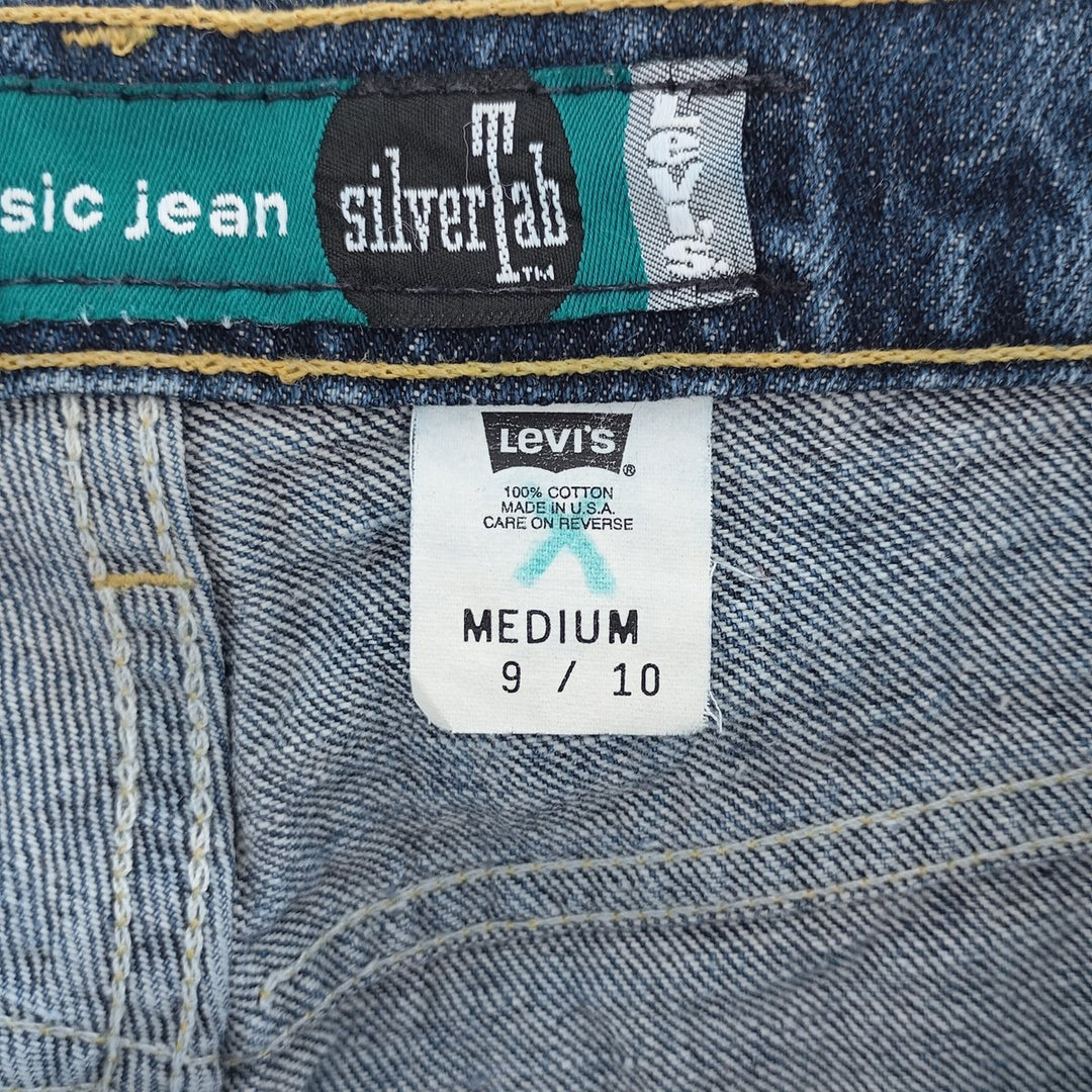 90'S Levi's SILVER TAB Silver Tab Straight Denim Pants Made in USA Women's L (w29) Vintage cotton blue type Vintage Second Hand