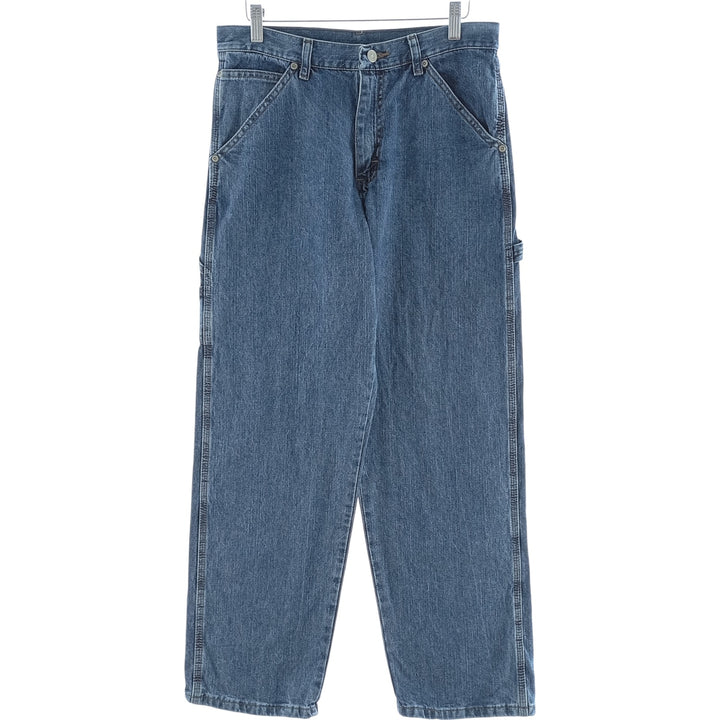 00'S Wrangler CARPENTER denim painter pants for men, W30 equivalent cotton blue type Vintage Second Hand