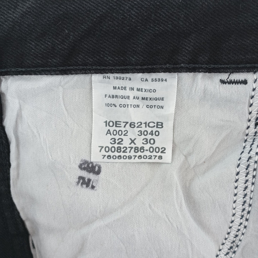 Rustler Black Denim Straight Denim Pants for Men, W33 equivalent cotton black type Vintage Second Hand