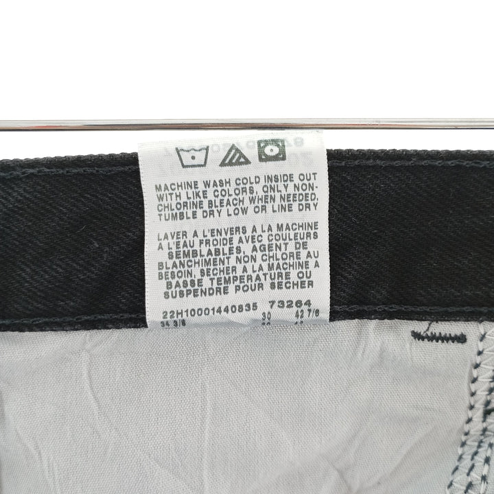 Rustler Black Denim Straight Denim Pants for Men, W33 equivalent cotton black type Vintage Second Hand