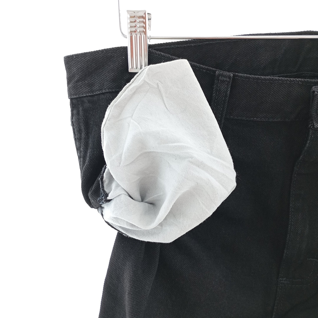 Rustler Black Denim Straight Denim Pants for Men, W33 equivalent cotton black type Vintage Second Hand