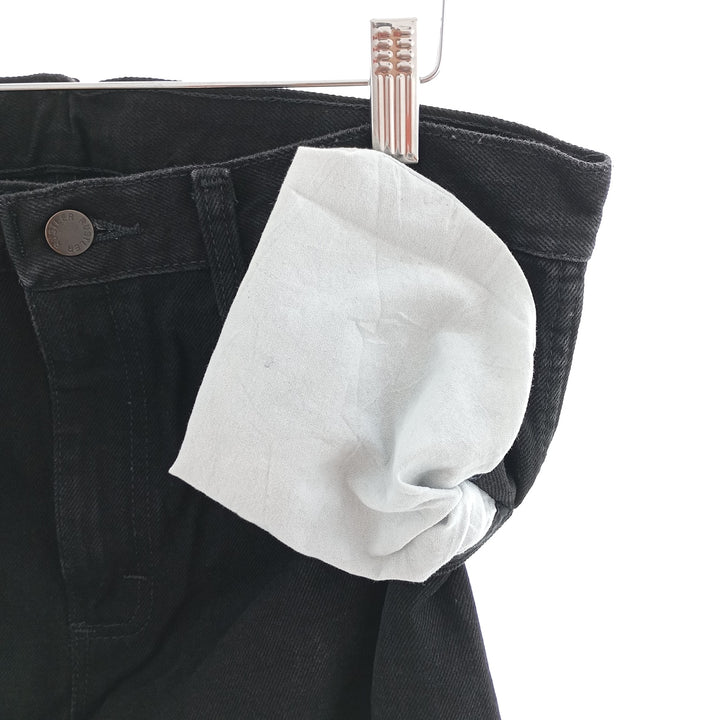 Rustler Black Denim Straight Denim Pants for Men, W33 equivalent cotton black type Vintage Second Hand