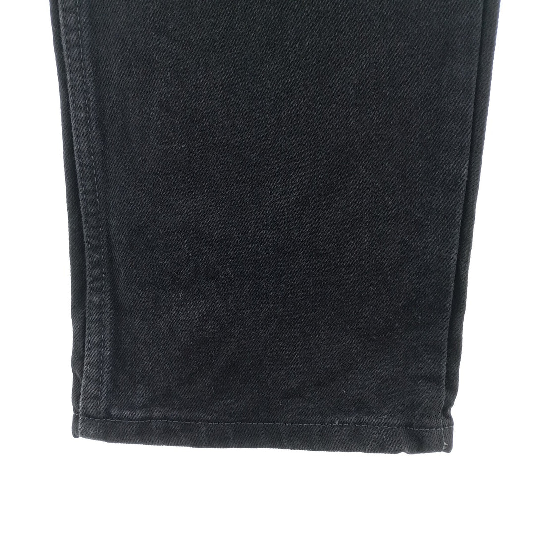 Rustler Black Denim Straight Denim Pants for Men, W33 equivalent cotton black type Vintage Second Hand