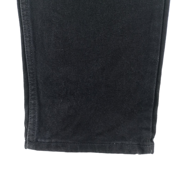 Rustler Black Denim Straight Denim Pants for Men, W33 equivalent cotton black type Vintage Second Hand